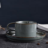 Gray Porcelain Teacup Set-Details