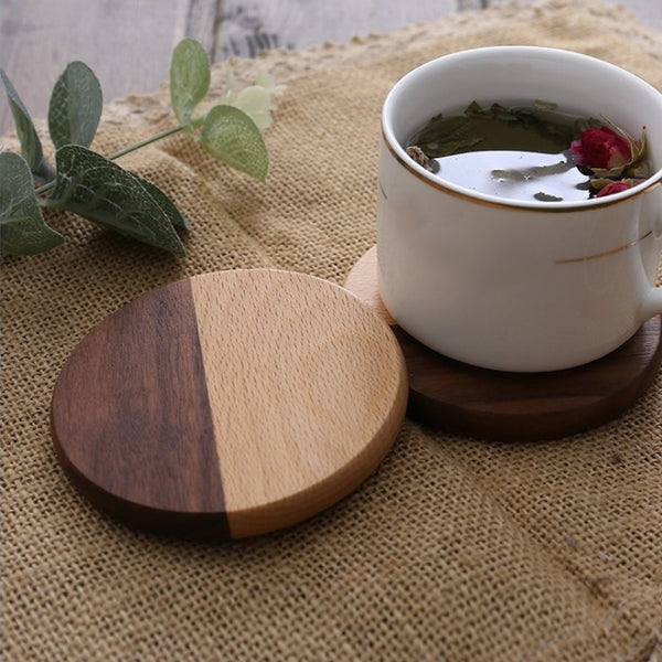 Rustic Spliced Wood Coasters, Set of 6