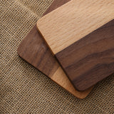 Rustic Spliced Wood Coasters, Set of 6-Detail