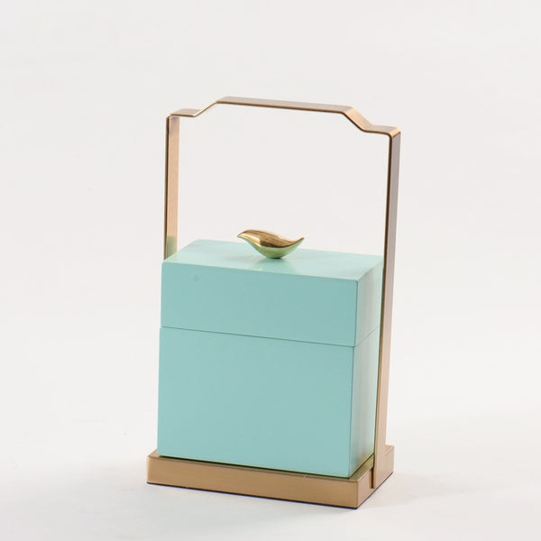 Slim Neo-Classical Jewelry Box with Handle