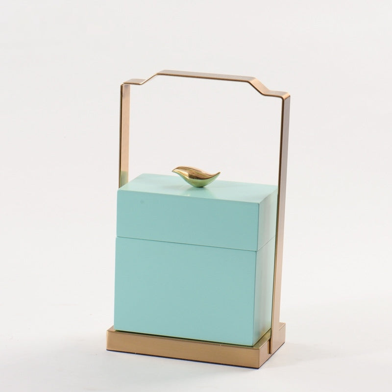 Slim Neo-Classical Jewelry Box with Handle