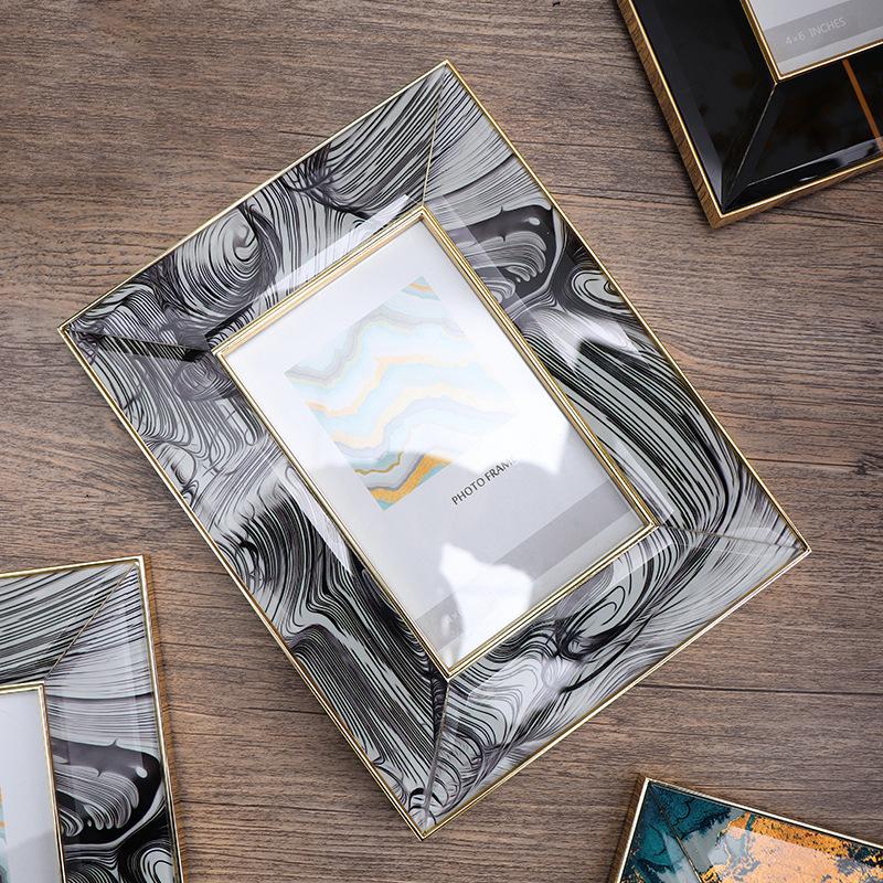 Modern Gray Metal Picture Frame