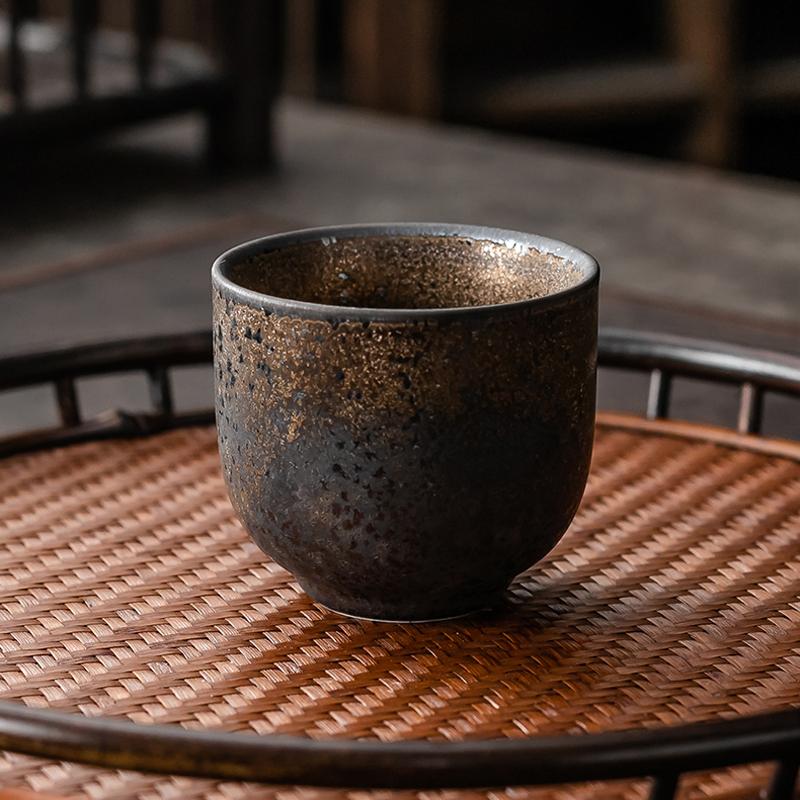 Vintage Rust Porcelain Teacup-Display