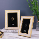 Handmade Brass and Marble Picture Frame-Details