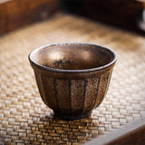 Vintage Rust Porcelain Teacup