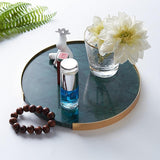 Round Marble Jewelry Tray with Removable Frame-Green