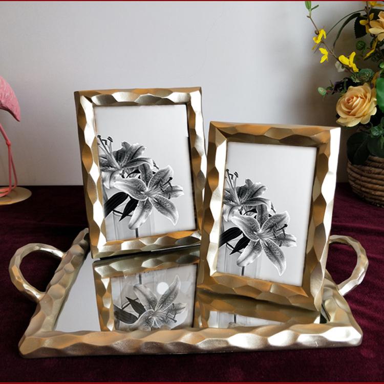 Gold Resin Picture Frame-4'' x 6'', 5'' x 7''