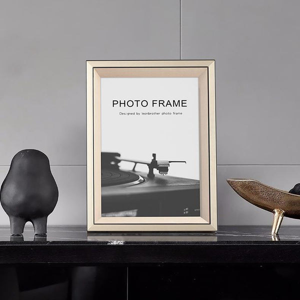 Contemporary Gold Solid Wood Picture Frame