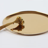 Round Stainless Steel Jewelry Tray-Detail