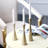 3 Pieces Gold Candle Holder Set-Details