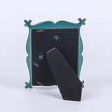 Vintage Rural Style Dark Green Resin Picture Frame-Back Details