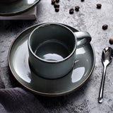 Gray Porcelain Teacup Set