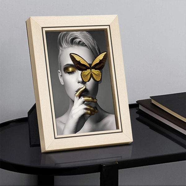 Classic Light Gold Solid Wood Picture Frame-45 Degrees