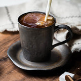 Vintage Rust Glaze Porcelain Teacup Set