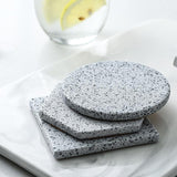 Geometric Spraying Granite Coasters, Set of 6-Ceramic