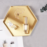 Geometric Gold Stainless Steel Jewelry Tray