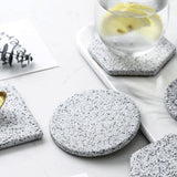 Geometric Spraying Granite Coasters, Set of 6-Front