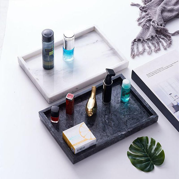 Modern Marble Jewelry Tray in Various Colors-Front