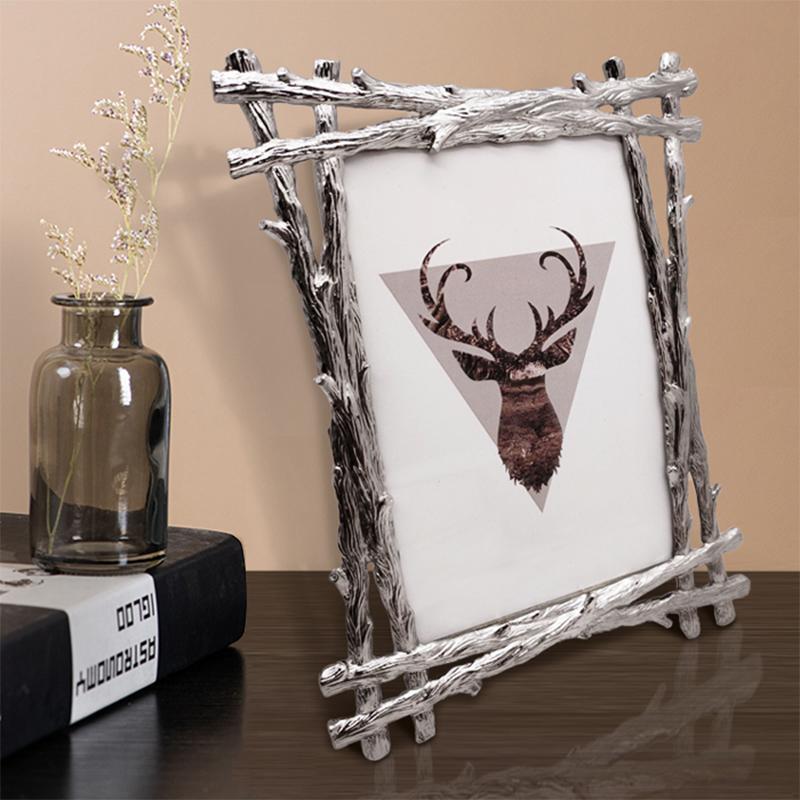 Branch Design Silver Metal Picture Frame