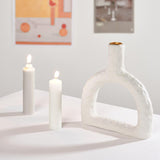 Creative Pure White Porcelain Candle Holder