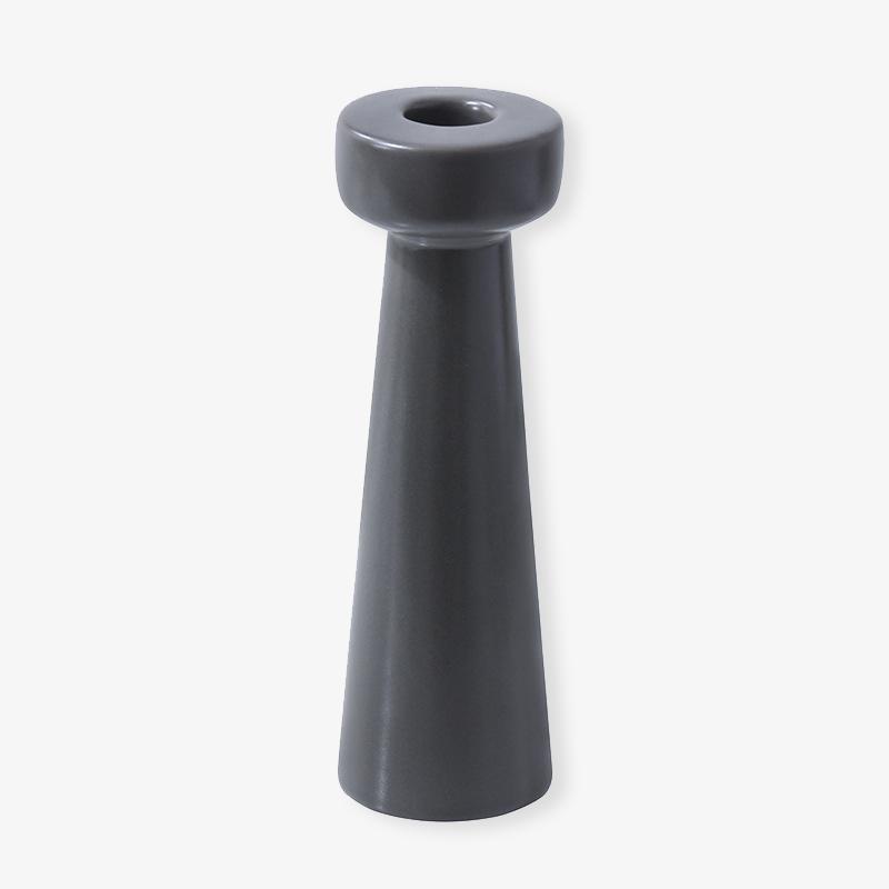 Classic Black Porcelain Candle Holder