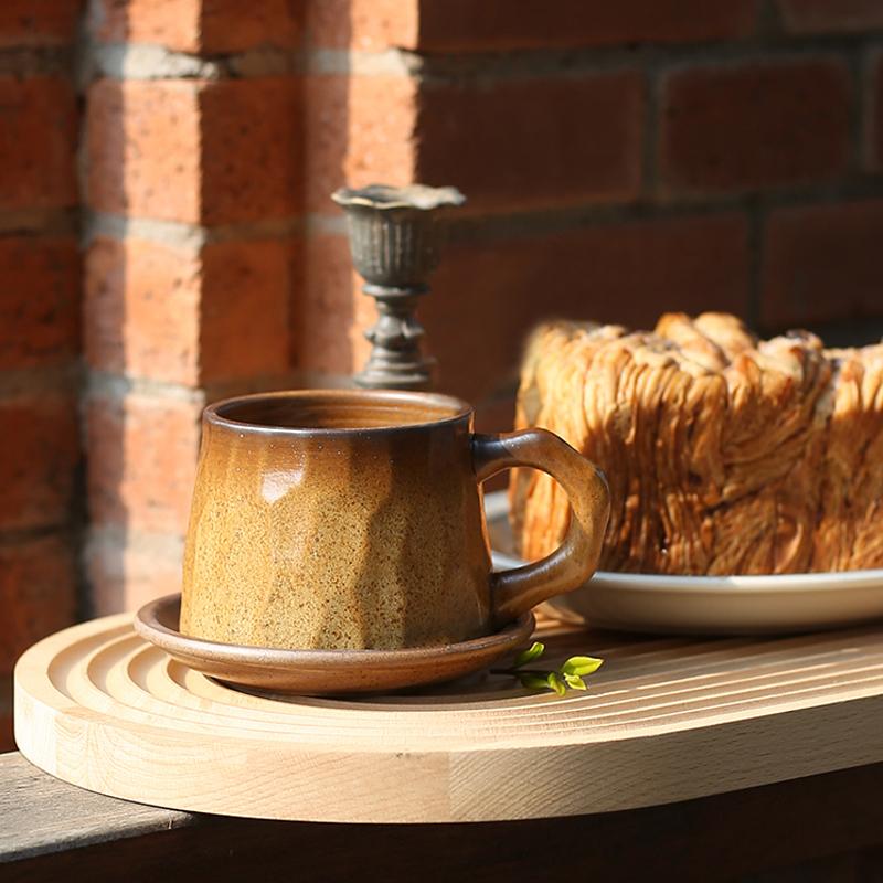 Gradient Brown Ceramic Coffee Mug