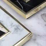 Marble Black and White Acrylic Picture Frame-Frame Details