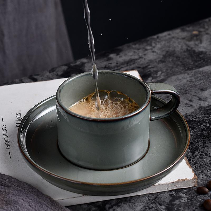 Gray Porcelain Teacup Set-Scene