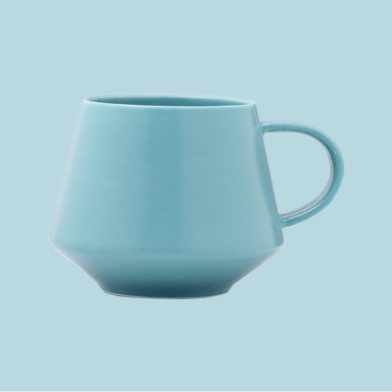 Classic Light Blue Ceramic Mug in Pure Color