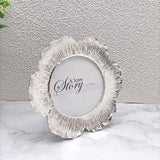 Creative Vintage Flower Metal Picture Frame-Silver-Scene