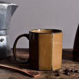 Polygon Stoneware Coffee Mug-Quicksand Brown