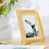 Hand Carved Bright Gold Resin Picture Frame-45 Degrees