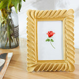 Hand Carved Bright Gold Resin Picture Frame-Scene