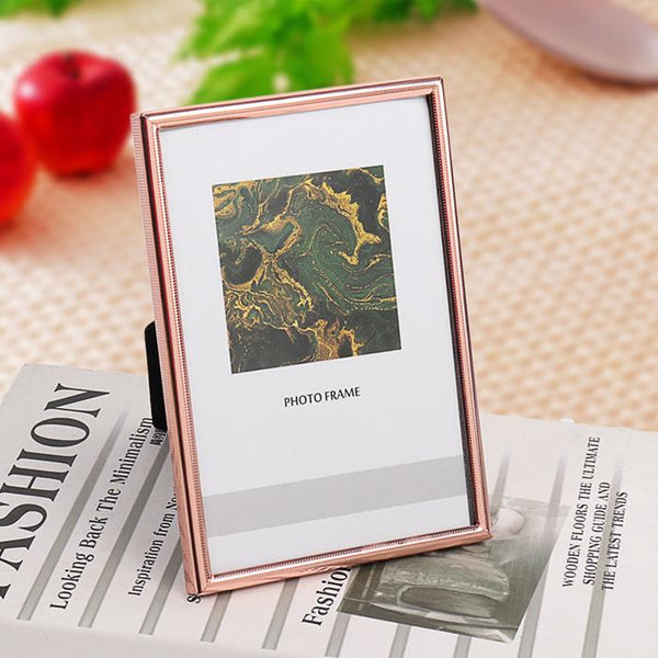 Minimalism Rectangular Rose Gold Metal Picture Frame