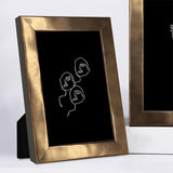 Modern Brushed Copper Solid Wood Picture Frame-4'' x 6''