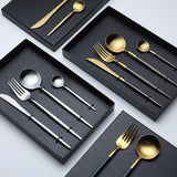 Classic Stainless Steel Flatware Set in Gift Box (Set of 4)-Display