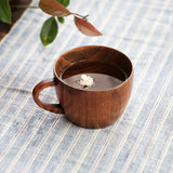 Classical Brown Wood Teacup-Details