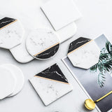 Creative Geometric  Spliced Coasters, Set of 6