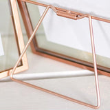 Rose Gold Metal and Acrylic Picture Frame-Back Details