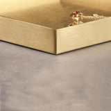 Geometric Gold Stainless Steel Jewelry Tray-Detail