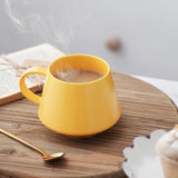 Classic Ceramic Mug in Pure Color-Yellow