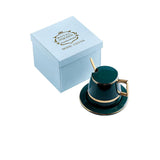 Malachite Green Ceramic Teacup in Gift Box-Gift Box Details