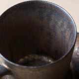 Vintage Rust-glazed Porcelain Espresso Teacup-Details