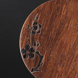 Plum Blossom Bamboo Coasters, Set of 6-Detail