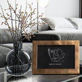 Modern Brushed Copper Solid Wood Picture Frame-Horizontally