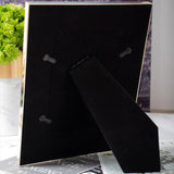 Marble Black and White Acrylic Picture Frame-Back Details