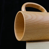 Classic Cylindrical Nature Wood Coffee Mug-Details